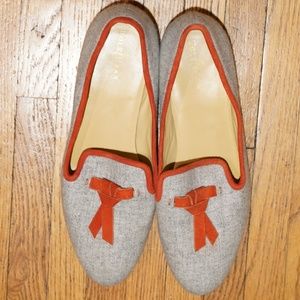 Cole Haan Gray Wool Loafers, Size 8